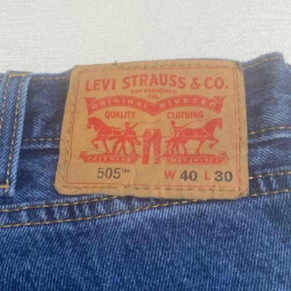 NWOT LEVI’S 505 Men’s Blue Denim Jeans Size 40x30 - Picture 6 of 9